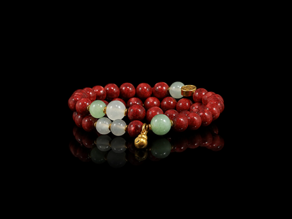 Chinese medicine bracelet - Crimson