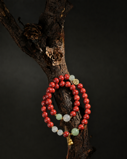 Chinese medicine bracelet - Crimson