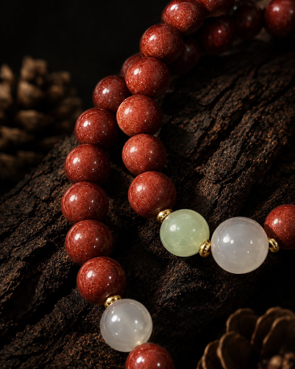 Chinese medicine bracelet - Crimson